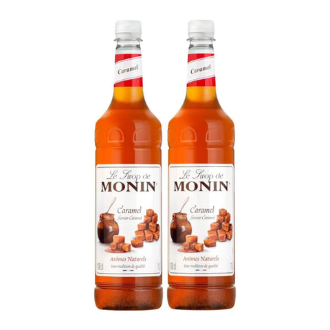 Monin Caramel Syrup 2 x 1 Litre Bottles