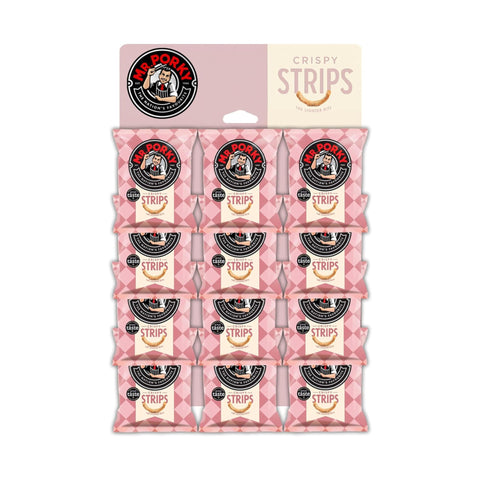 Mr Porky Crispy Pork Strips Pub Card 12 x 20g Packs