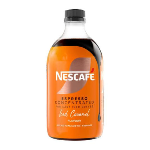 Single 500ml bottle of Nescafe Espresso Concentrated Iced Caramel Flavour