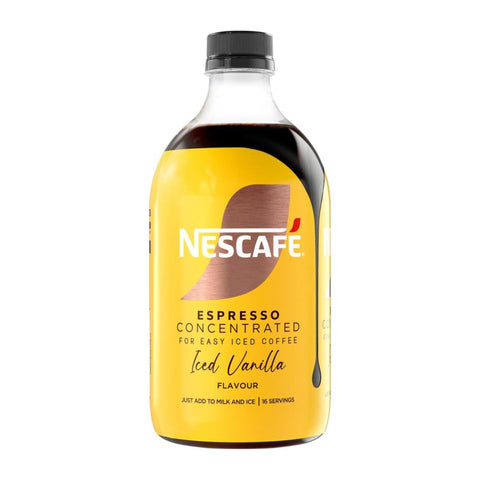 Single 500ml bottle of Nescafe Espresso Concentrated Iced Vanilla