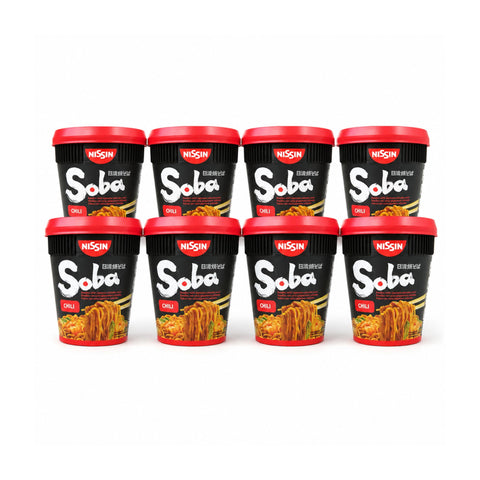 Nissin Soba Chilli Pot Noodles 8 x 90g