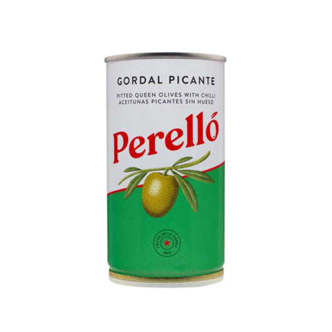 Perello Gordal Picante Green Pitted Olives 6x150g