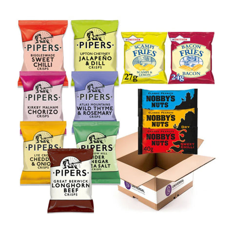 Pipers, Nobby's and Smith's Super Snacking Match Day Variety Bundle