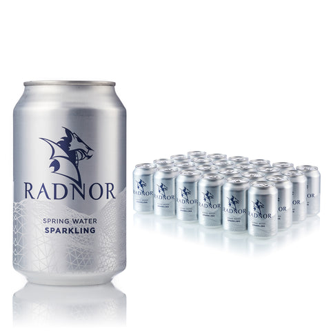 Radnor Hills Sparkling Spring Water Cans 24x330ml