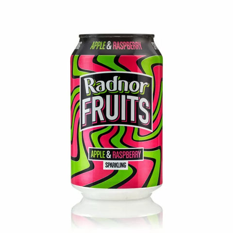 Radnor Fruits Sparkling CANS Apple & Raspberry Juice Drink 24x330ml