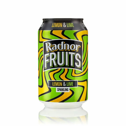 Radnor Fruits Sparkling CANS Lemon & Lime NO ADDED SUGAR 24x330ml