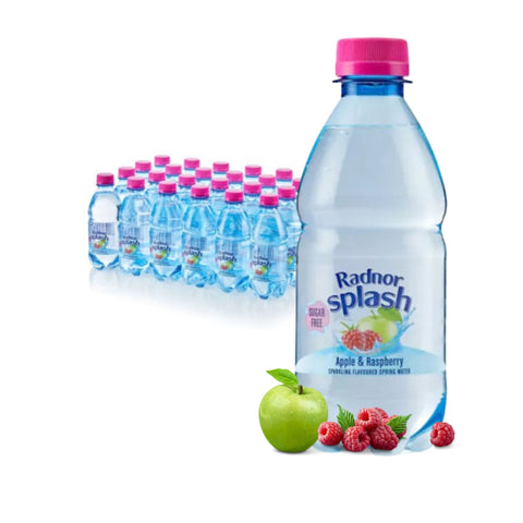 Radnor Splash Sparkling Apple and Raspberry Sugar Free 24 x 330ml Bottles