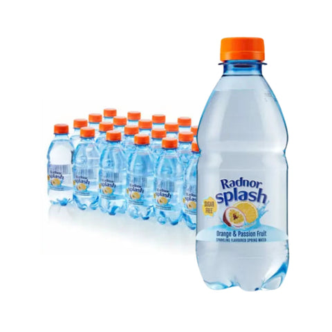Radnor Splash Sparkling Orange and Passionfruit Sugar Free 24 x 330ml Bottles