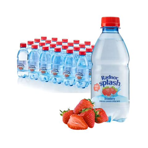 Radnor Splash Sparkling Strawberry 24 x 330ml Bottles