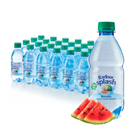 Radnor Splash Sparkling Watermelon Flavoured Spring Water 24 x 330ml