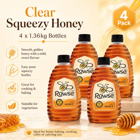Rowse Runny Honey 4 x 1.36kg Bottles