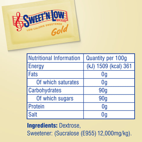 Sweet'n Low Sucralose Gold Sachets 1000x0.8g