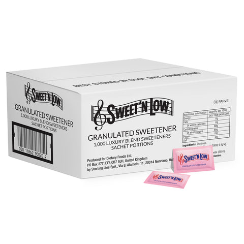 Sweet'n Low Low Calorie Sweetener Sachets - Box of 1000