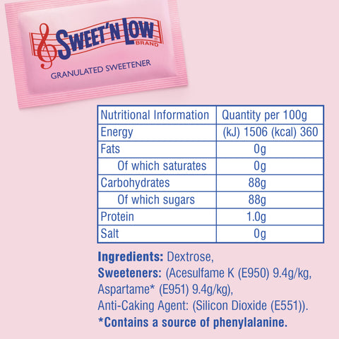 Sweet'n Low Low Calorie Sweetener Sachets - Box of 1000
