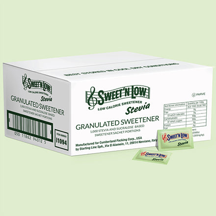 Sweet'n Low Stevia Blend Green Sachets 1000x0.8g