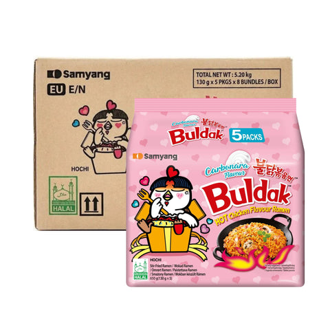 Samyang Hot Chicken Carbonara 40 x 130g Serving Packs