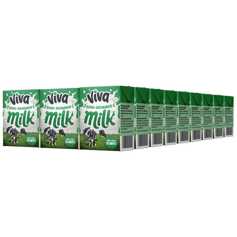 Viva Semi-Skimmed Milk 200ml Cartons