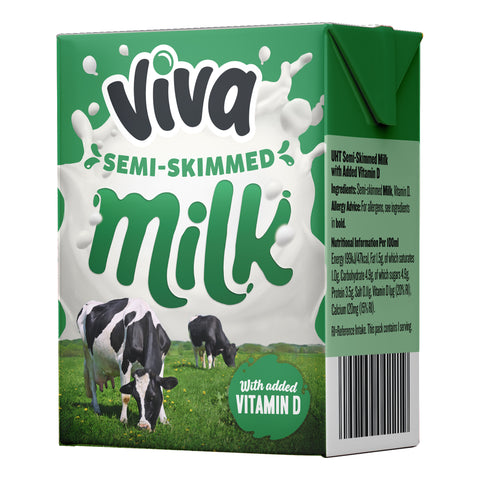 Viva Dairies Semi-Skimmed Milk 200ml Carton