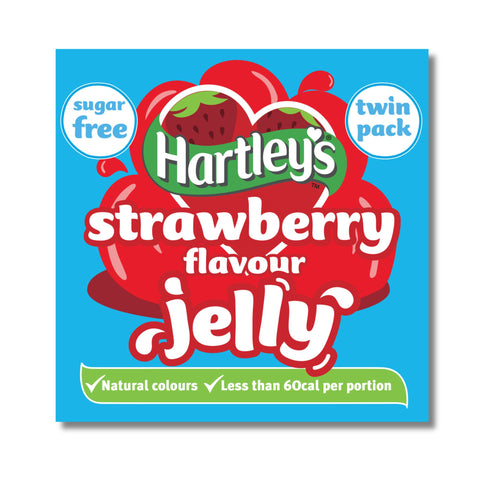 Hartley's Sugar Free Jelly Strawberry 23g - 6xDouble Pack Sachets