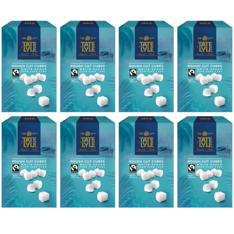 Tate & Lyle White Sugar Cubes - Rough Cut - 8x 1kg Packs