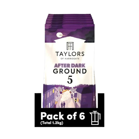 Taylors of Harrogate After Dark Ground Coffee 6 x 200g Packs