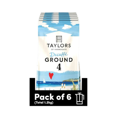 Taylors of Harrogate Decaf Ground Coffee 6 x 200g Packs