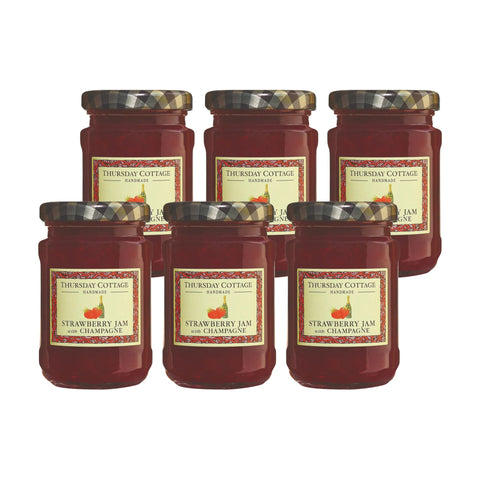 Thursday Cottage Strawberry Jam with Champagne 6 x 112g Jars