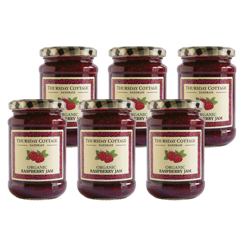 Thursday Cottage Organic Raspberry Jam 6 x 340g Jars