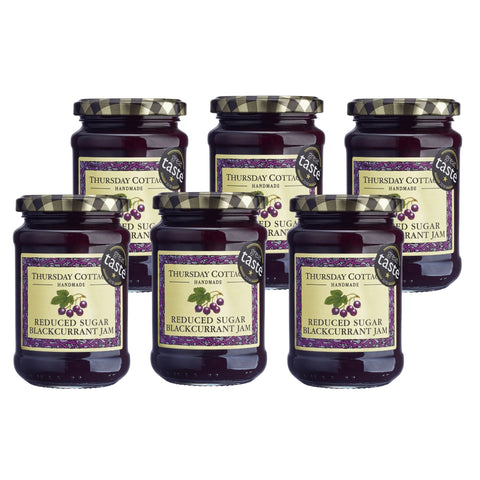 Thursday Cottage Reduced Sugar Blackcurrant Jam 6 x 310g Jars