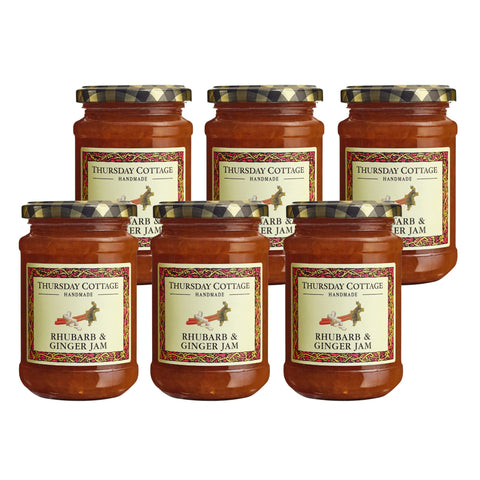 Thursday Cottage Rhubarb and Ginger Jam 6 x 340g Jars