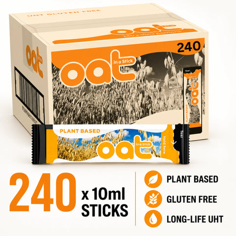 UHT Oat Milk Plant Based Dairy Free Sticks 240x 10ml