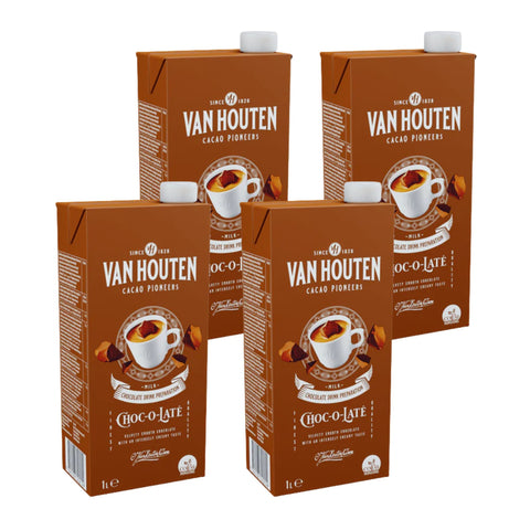 Van Houten VH Choc-o-Laté Chocolate Drink 4 x1  Litre Cartons