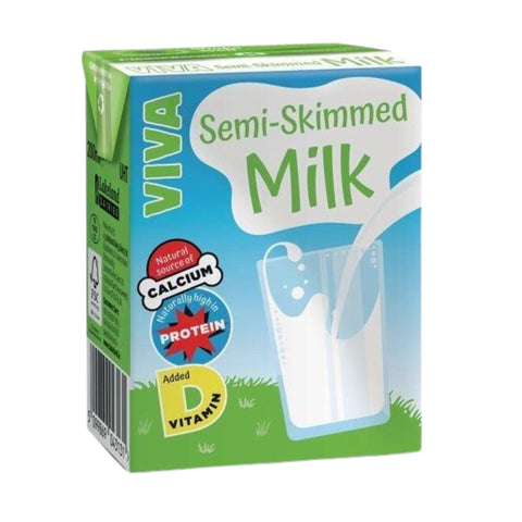 Viva Semi-Skimmed Milk 200ml Carton