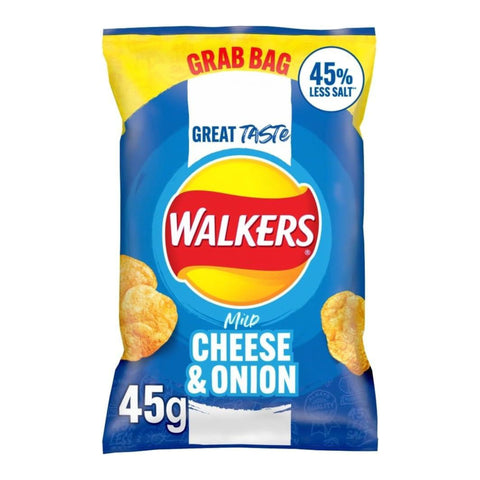 Walkers Mild Cheese & Onion Grab Bag 32x45g