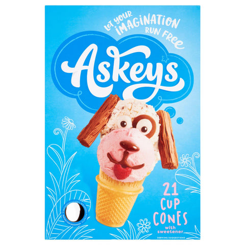 Askey's Cup Ice Cream Cones 12x21 Pack