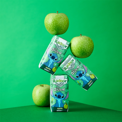 Radnor Fruits Apple Juice Drink 18x200ml  Cartons Disney Stitch