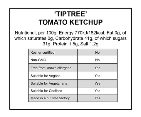 Tiptree Tomato Ketchup 72 x 40g