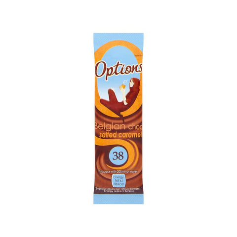 Options Belgian Chocolate Salted Caramel Sachet 30x11g