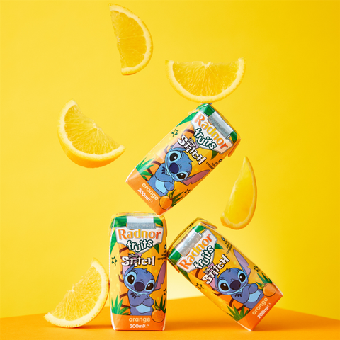 Radnor Fruits Orange Juice Drink 18x200ml  Cartons Disney Stitch