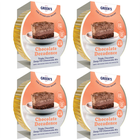 Green's Chocolate Decadence Cake Mix  4 x 218g