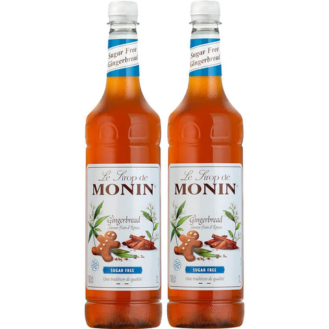 Monin Sugar Free Gingerbread Syrup 2x1ltr