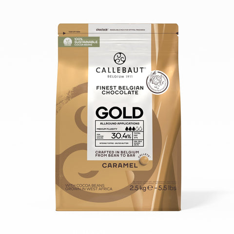 Callebaut Gold Chocolate Callets 30.4% 2.5kg