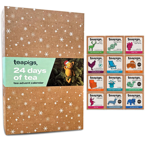 Teapigs 24 Days of Tea Christmas Advent Calendar - 24 Tea Temple Envelopes
