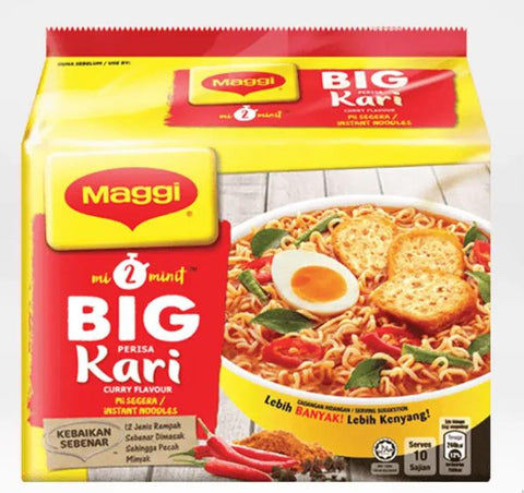 Maggi 2 Minutes BIG Perisa Curry Instant Noodles 8x5x106g