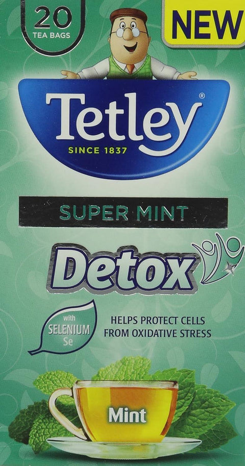 Tetley Super Herbals Detox Mint with Selenium 4x20x2g