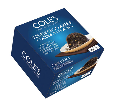 Cole's Double Chocolate & Coconut Pudding 1 x 350g