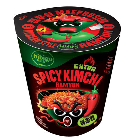 Bibigo Extra Spicy Kimchi Ramyun 8 x 98g