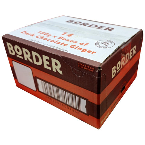Border Dark Chocolate Gingers 14 x 150g