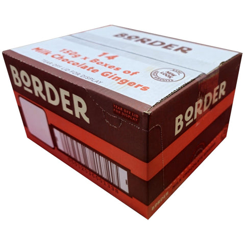 Border Milk Chocolate Gingers 14 x 150g
