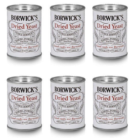 Borwick's Dried Yeast 6 x 90g